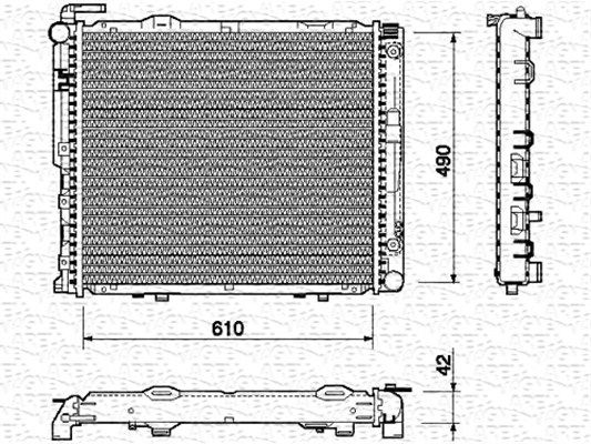 MAGNETI MARELLI Radiators, Motora dzesēšanas sistēma 350213747000